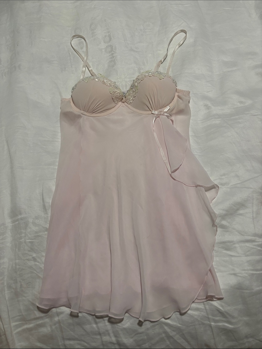 Y2K Pink Floral Dress/Nightgown
